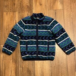 Hanna Anderson Boys Faux Shearling Jacket, 6-7